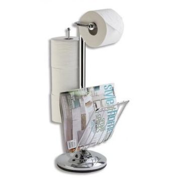 Hefe toilet papir caddy -krom