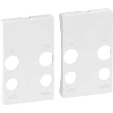 Fuga afdækning 16 A antenneudtag TD254D TD253D 1½ modul