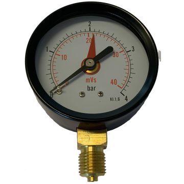 Manometer 1/4" 63mm 0-4 bar