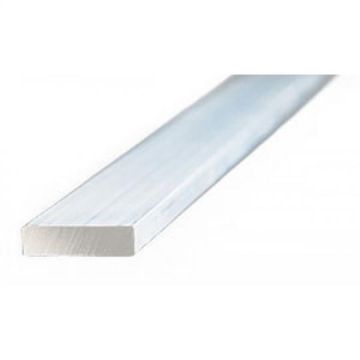 Fladstål aluminium 20/2mm - 6 meter