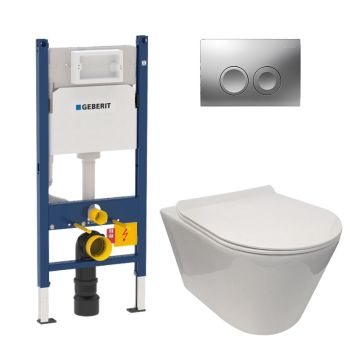 Geberit wc-element komplet pakke med Bella 3 skål og sæde