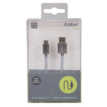 Silver Lightning USB kabel  1 meter