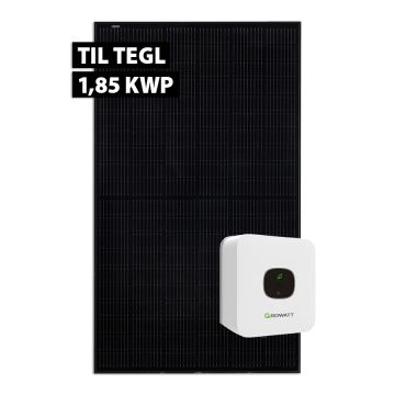 Growatt solcelleanlæg til tegl 1,85 kWp