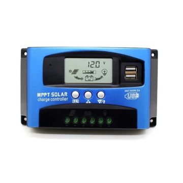 Solar panelstyring MPPT 30A/USB-A Laderegulator til solcelle