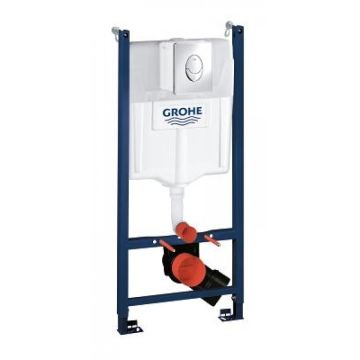 GROHE Rapid SL 3-i-1 indbygningscisterne med krom tryk