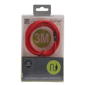 Kabel Micro Usb Til Usb 3 Meter 