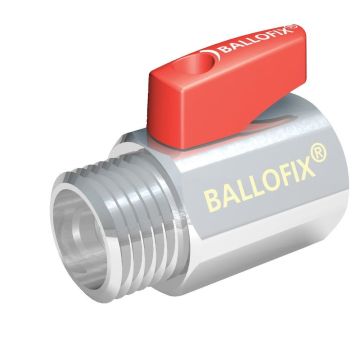 Ballofix kuglehane 1/2" med rødt greb