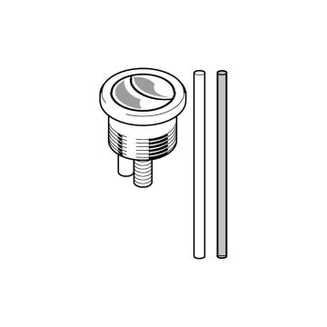 Geberit trykknap 3/6 Liter 2-skyl krom